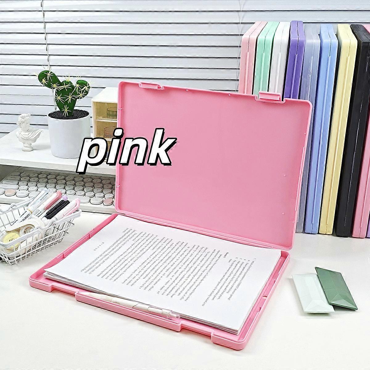 Storage Box A4 Transparent Document Box File Folder Plastic File Box Test Paper Document Box Storage Box Exam Paper Box