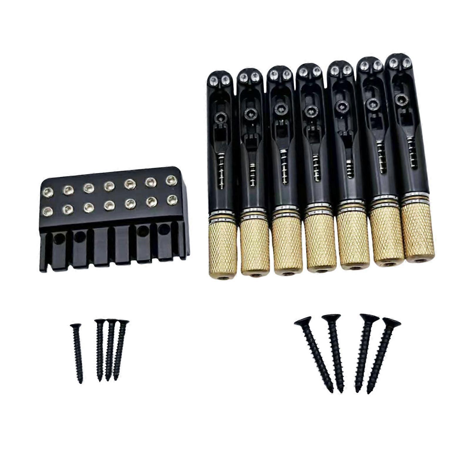 Guitar Bridge String Locks Set Accessories Replacement for Headless 7 String