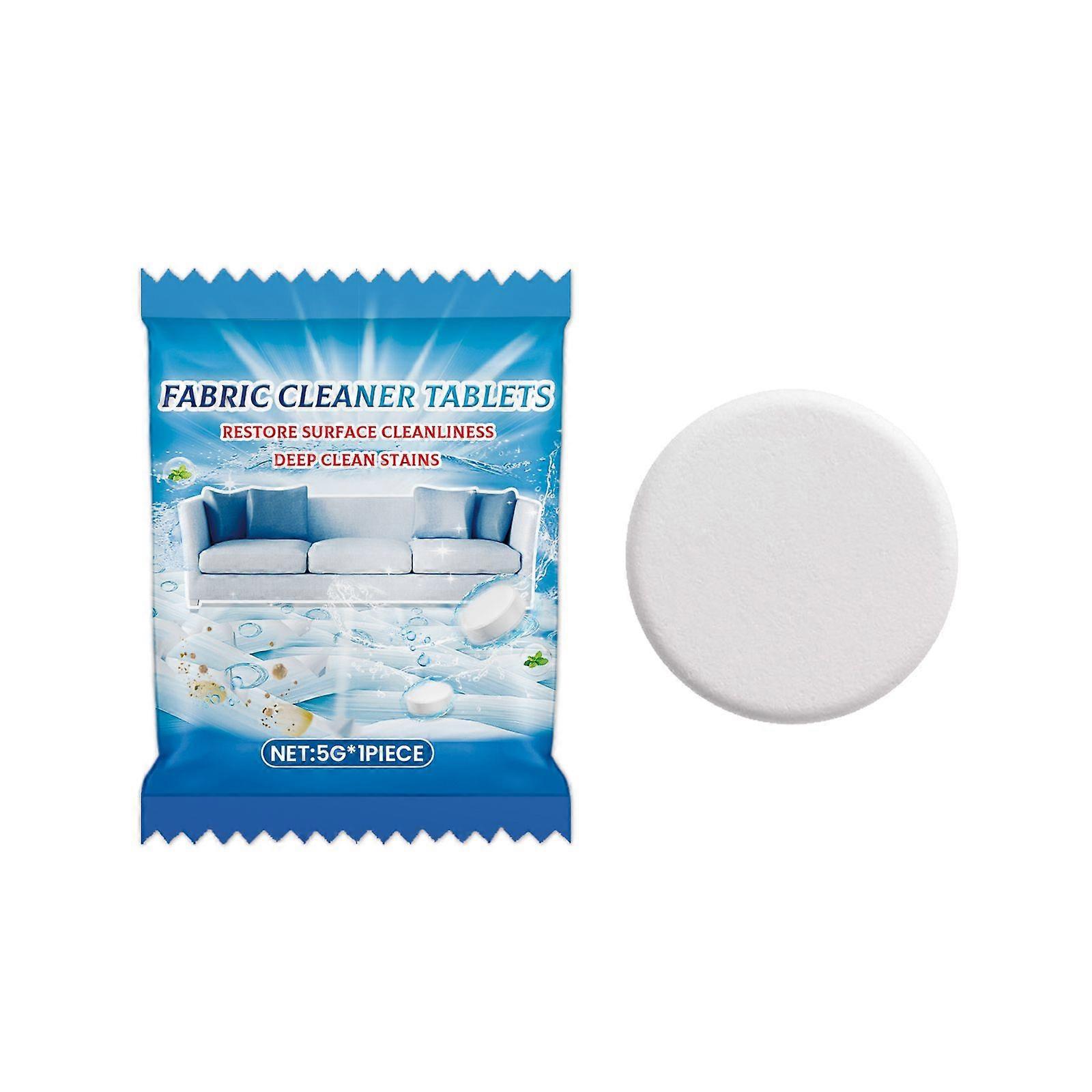 Jakehoe Fabric Cleaner Tablets, Carpet Mattress Sofa Fabric Clean Stain Removal Fabric Fresh Light Fragrance