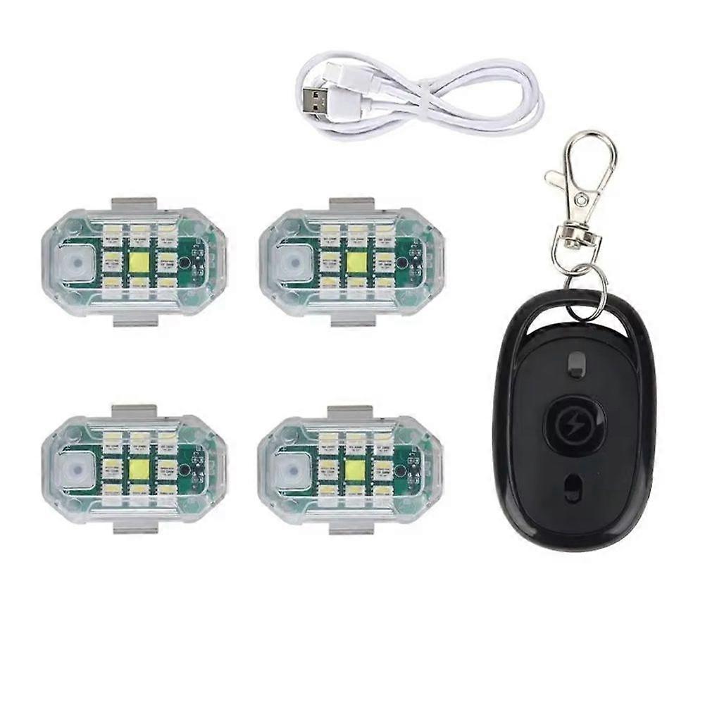 Highlight Wireless Remote Control LED Strobe Light Drone Strobe Light Aircraft Strobe Lights 4 Light