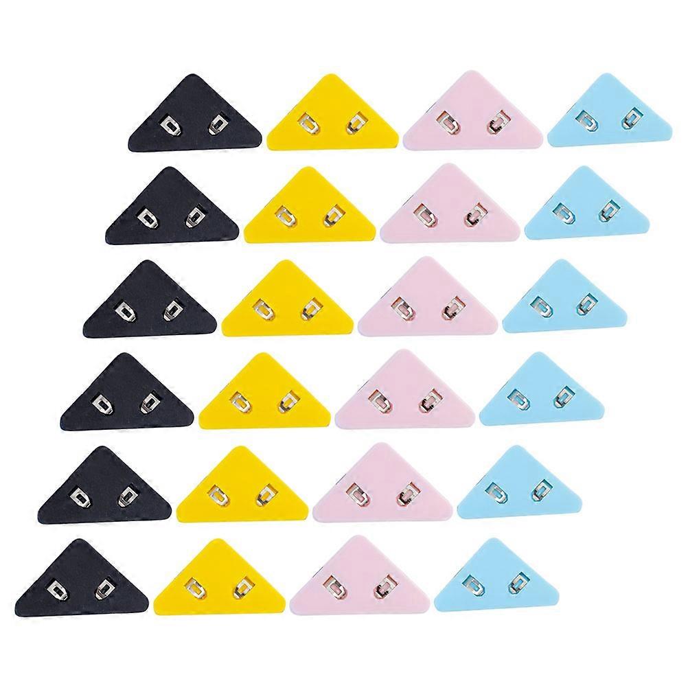 Cute Triangle Book Clip Triangular Paper Clips Organizer Assorted Color 50Pcs