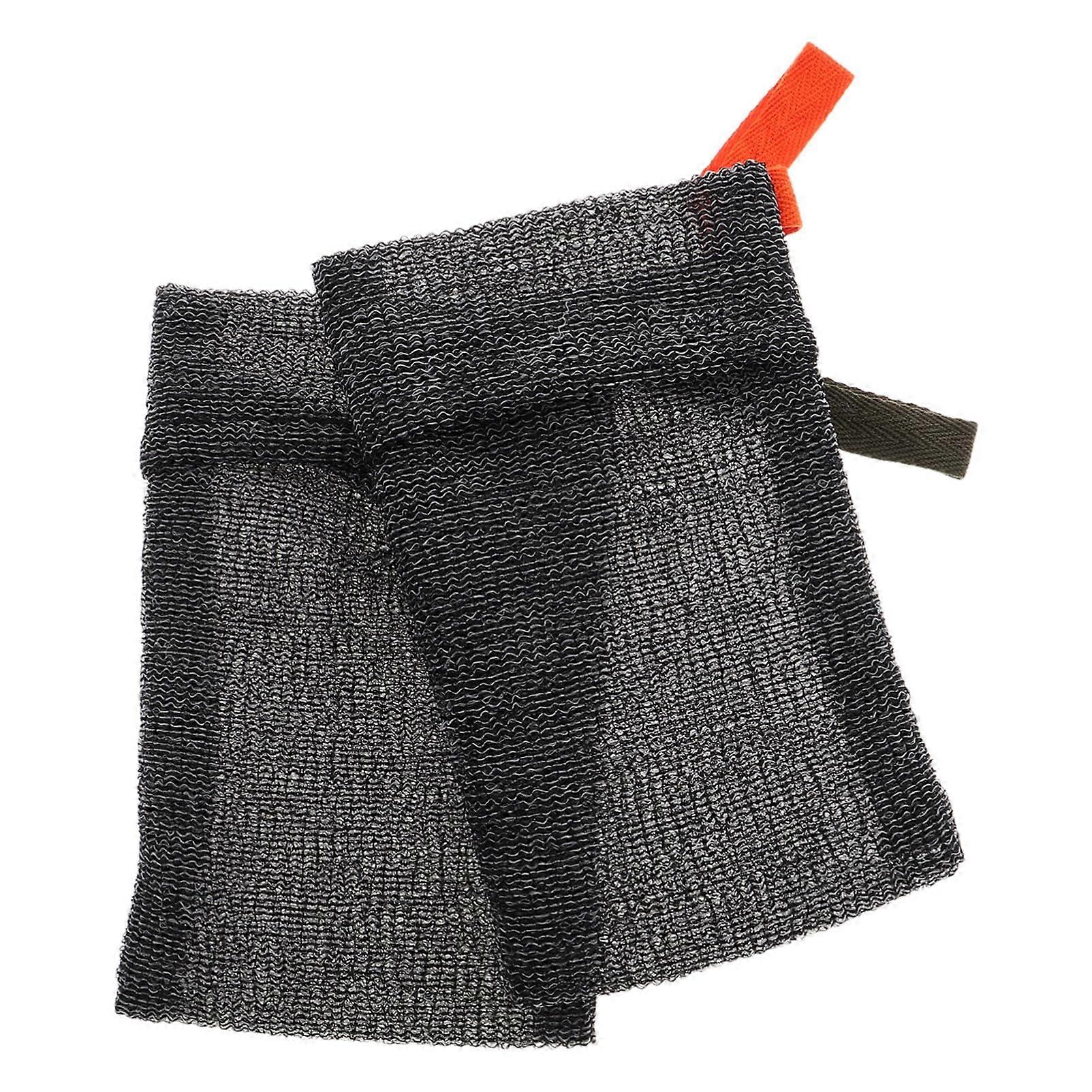 2pcs Exfoliating Soap Saver Bag with Foaming Mesh Drawstring Pouch for Shower Bath and Facial Cleansing