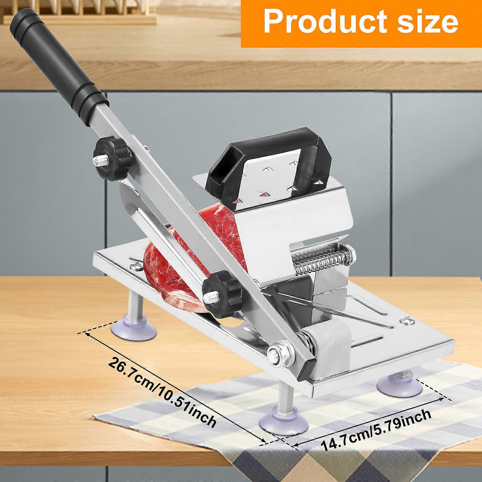 Manual Meat Slicer Mutton Roll Slicer Frozen Meat Processor Cutting Machine Beef Cutter Fruit Meat Food Slicer Kitchen Accessory