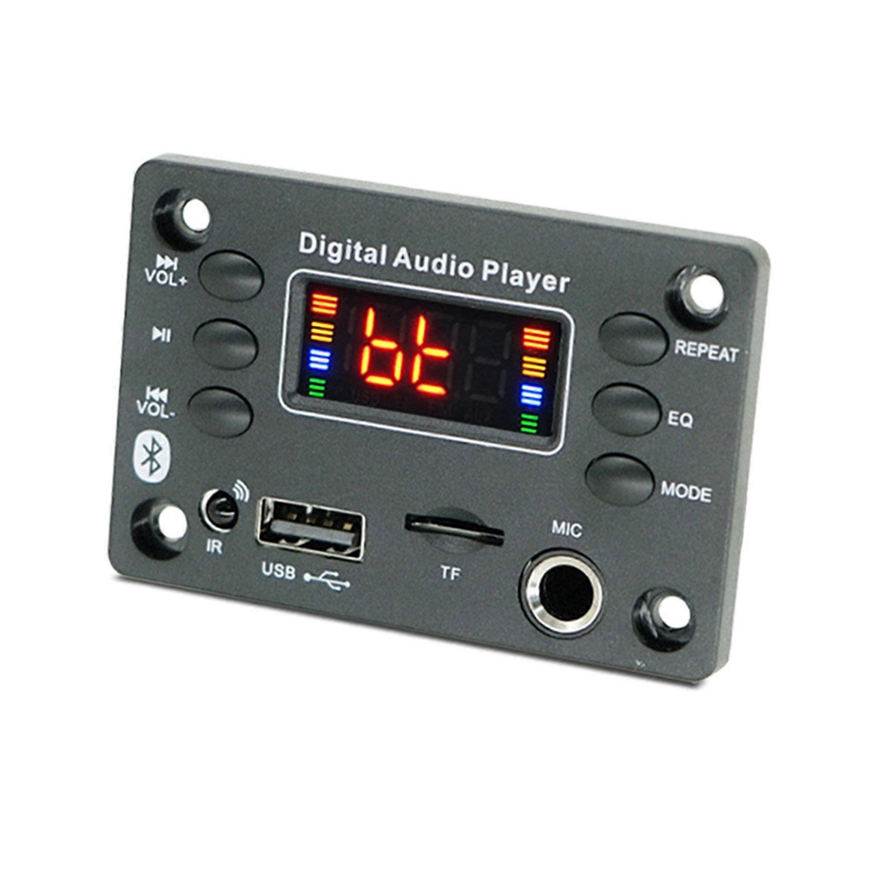 2X 12V MP3 Player Decoder Board Bluetooth 5.0 Car FM Radio Module TF USB 6.5mm WMA Player Decoder
