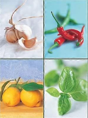 Sæt af fire magnetiske notesblokke: Urter