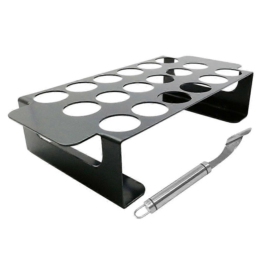 Barbecue Chicken Leg Grill Rack with Pepper Corer Tool 1Set