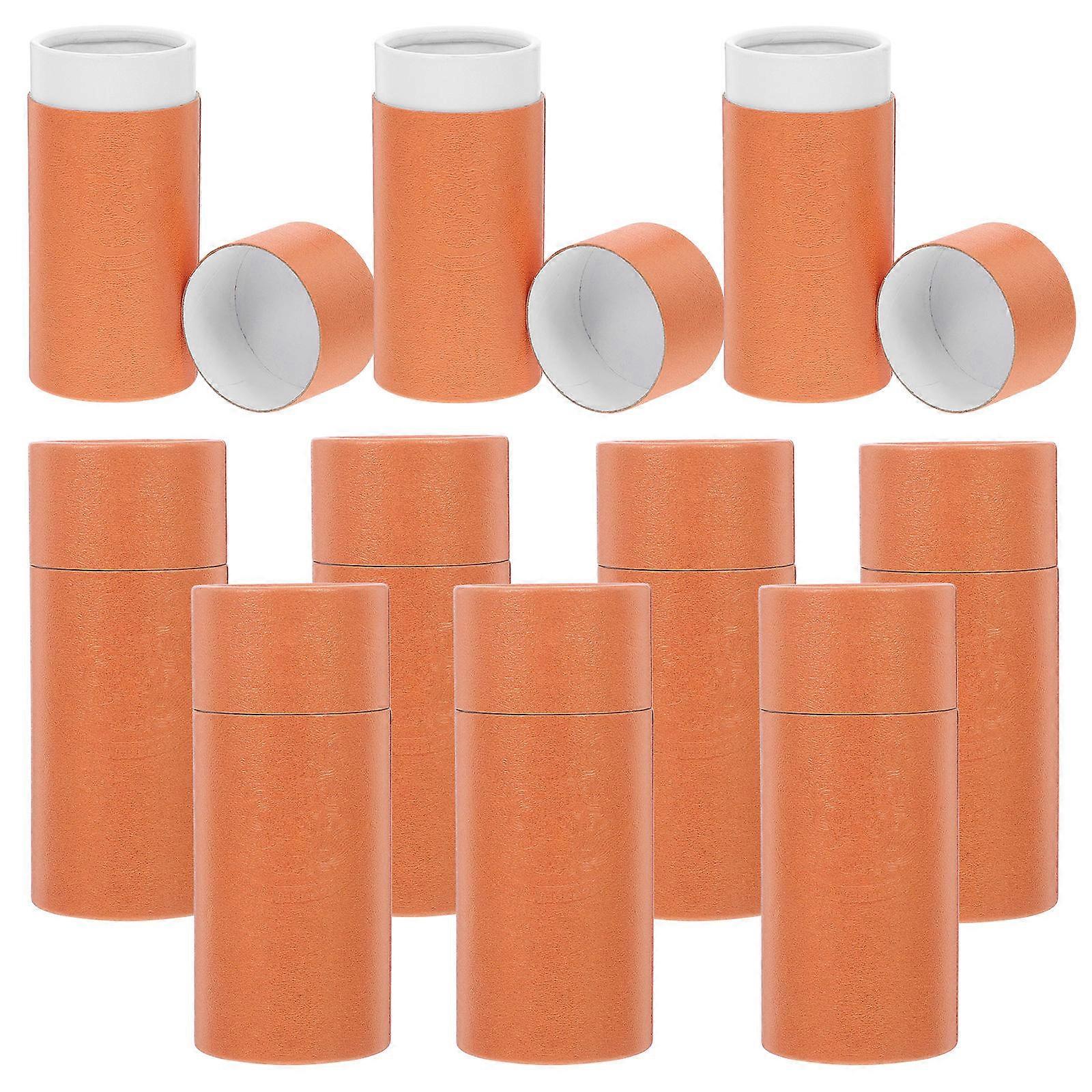 Tea Leaf Storage Box Kraft Paper Tube Container 10Pcs for Storage