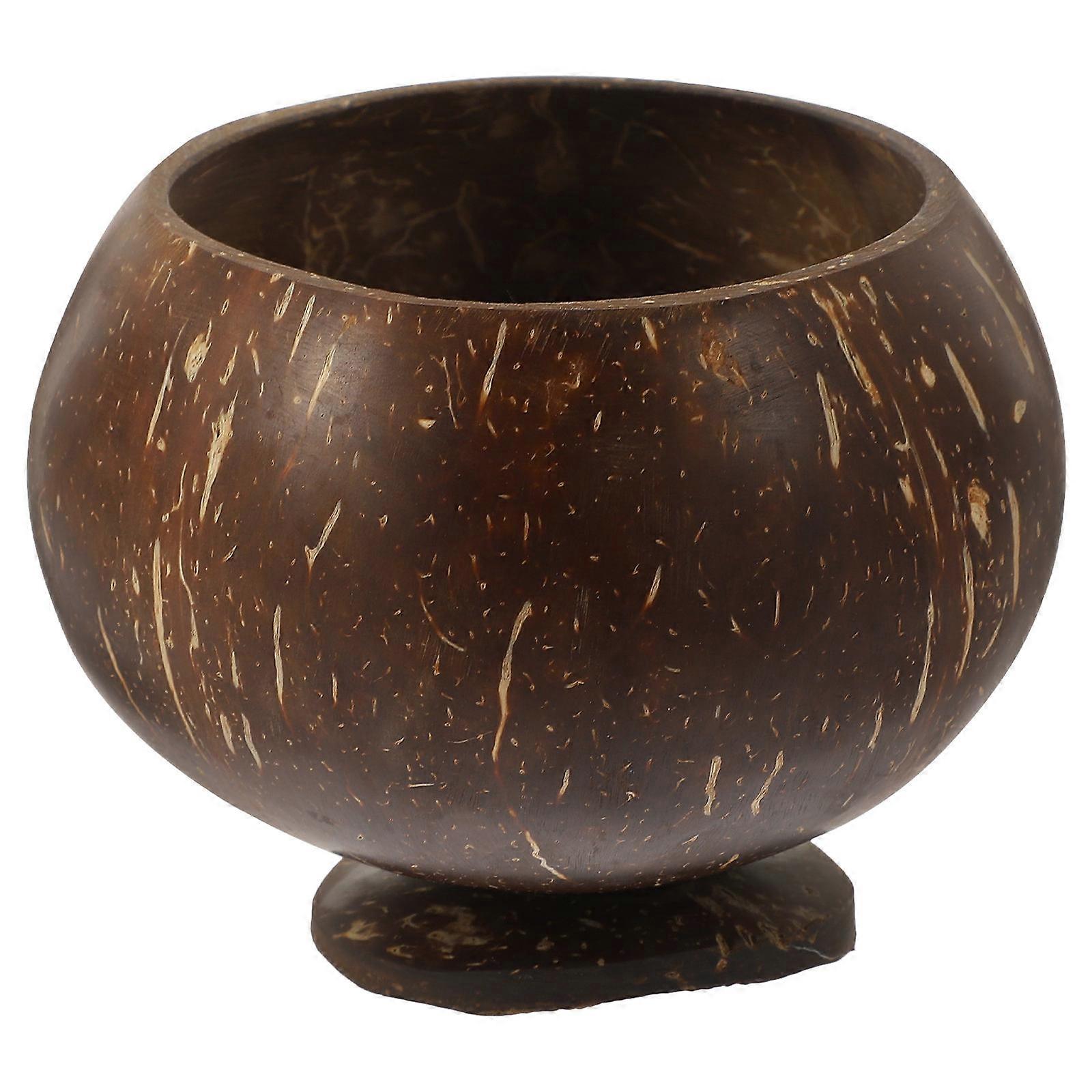 Coconuts Shell Dessert Cup Rustic Appearance Beverage Cup For Picnic Coffee 1Pcs