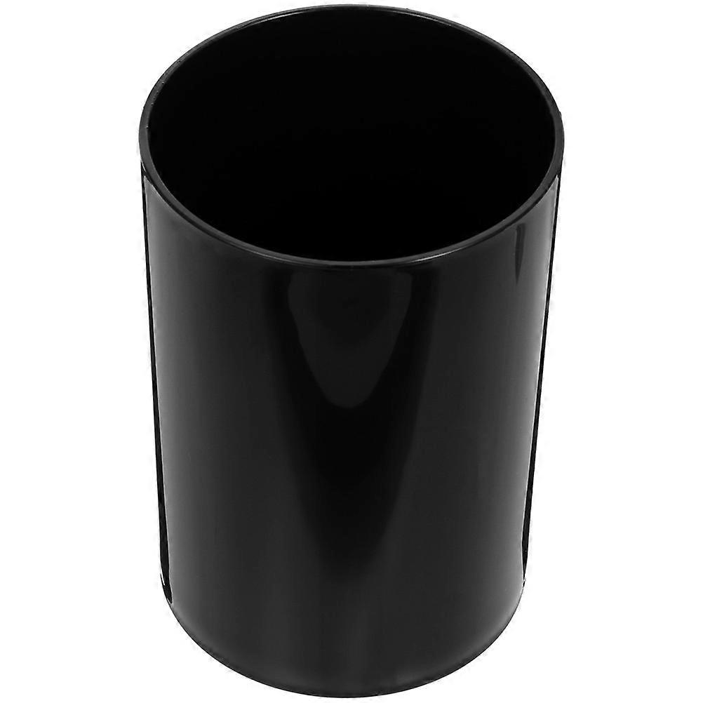Pen Holder Tabletop Container for Desk Use with Black Plastic Organizer