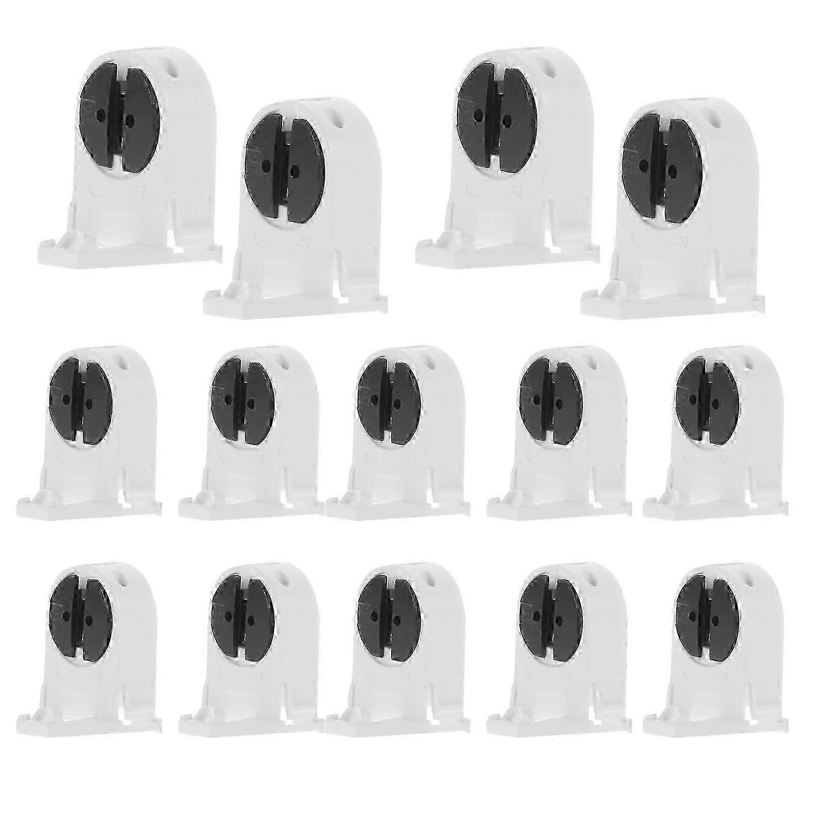 2025 Lamp Holder Base Fluorescent Tube Light Socket Holder Bedroom Rectangular 3.20X2.60X1.80CM Usage 20Pcs