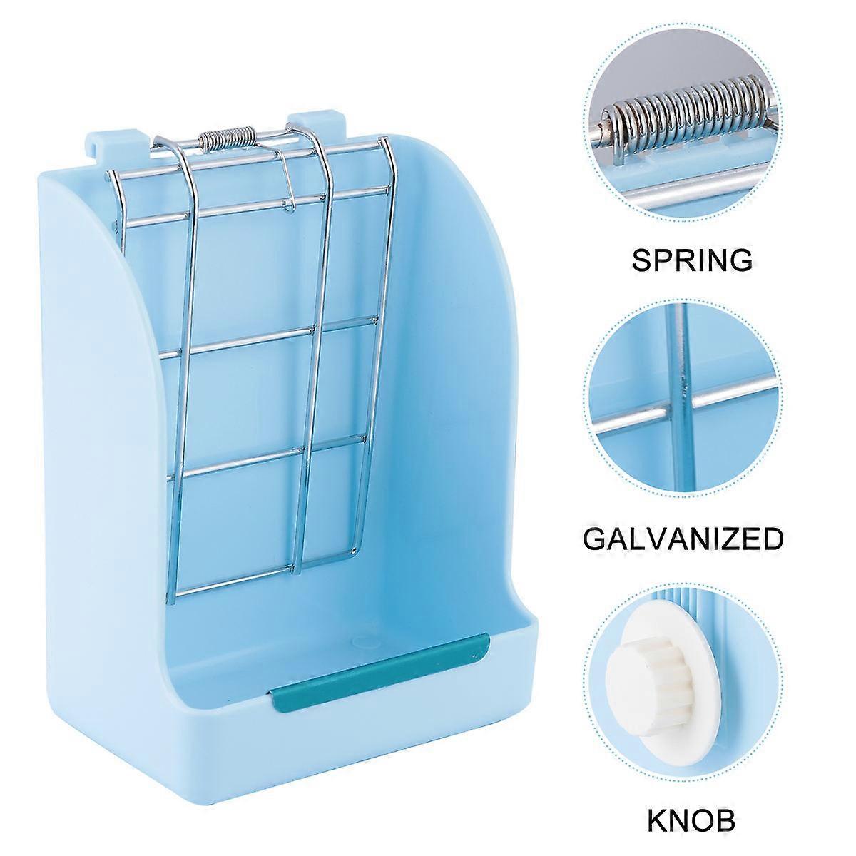 Grass Rack Rabbit Feeding Rack for Blue Plastic for Small Pets