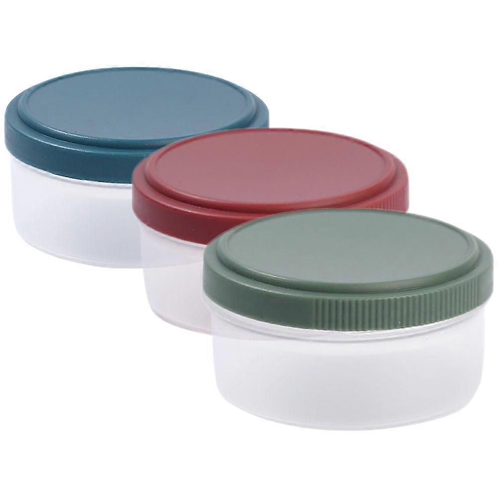 Condiment Dispenser Leakproof Lunch Containers Green 3Pcs For Work Lunch