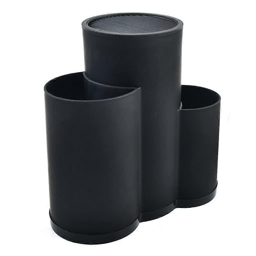 Kitchen Utensil Holder with Rotating Barrel, SpaceSaving Countertop Tool Storage Rack