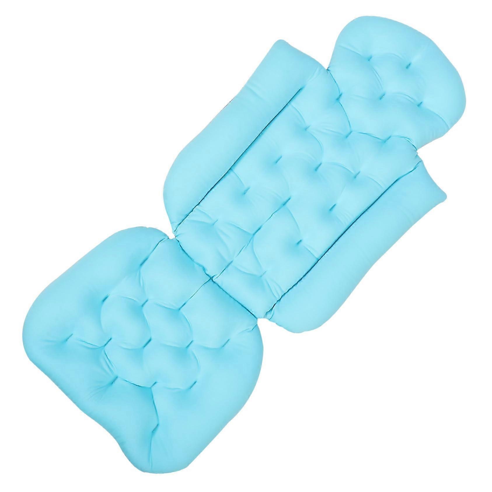 Ergonomic Bath Pillow for Neck and Back Support with Adjustable Suction Cups and QuickDry Mesh