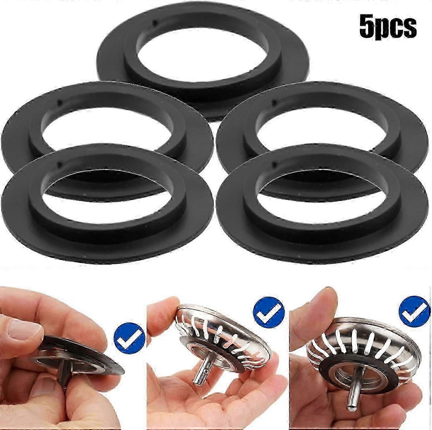 5pcs Kitchen Sink Stopper Rubber Seals