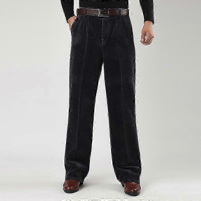 Herren Cordhose Winter Freizeithose Gerade Stretch Dick