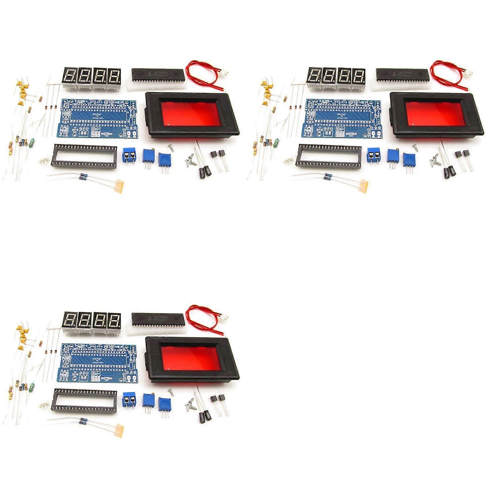 3X Voltmeter DIY Kit Parts ICL7107 Meter Head Digital Voltmeter