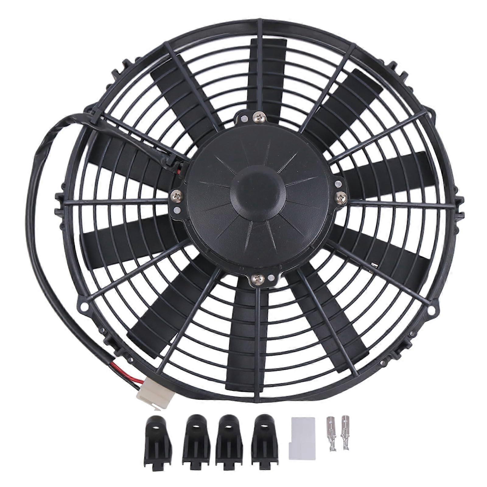 24V Electric Radiator Fan with High Airflow and Low Noise Compatible with SPAL VA09BP12/C54A