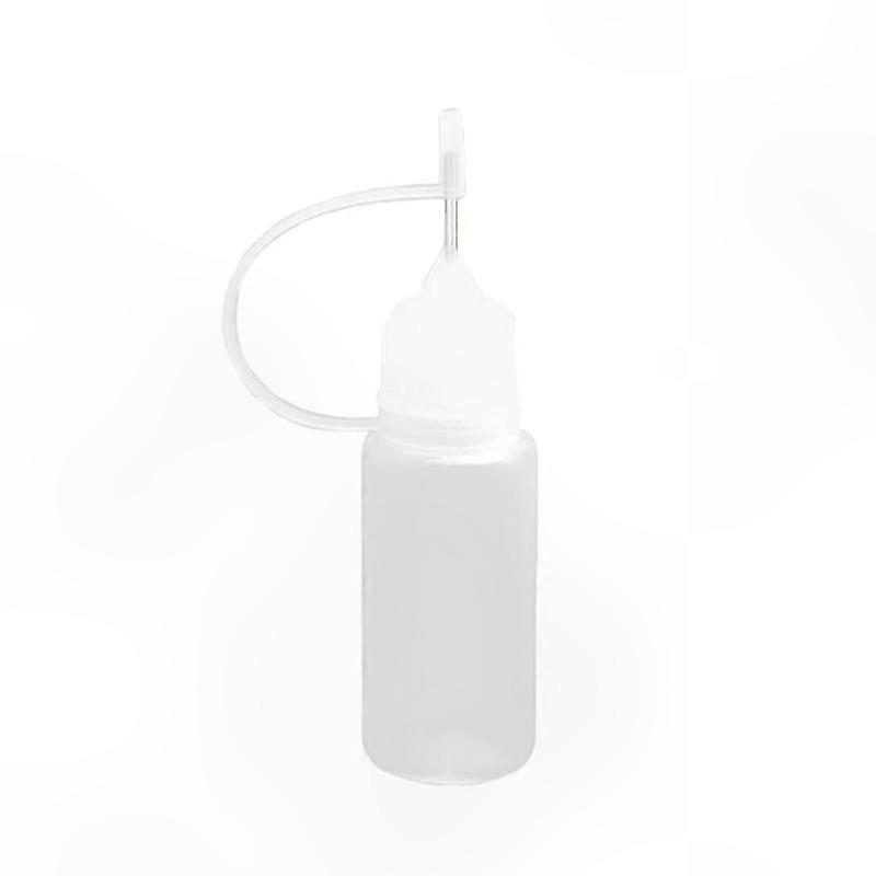 Refillable 10ml Glue Applicator Bottle with Needle Tip for Crafting and Quilling Projects
