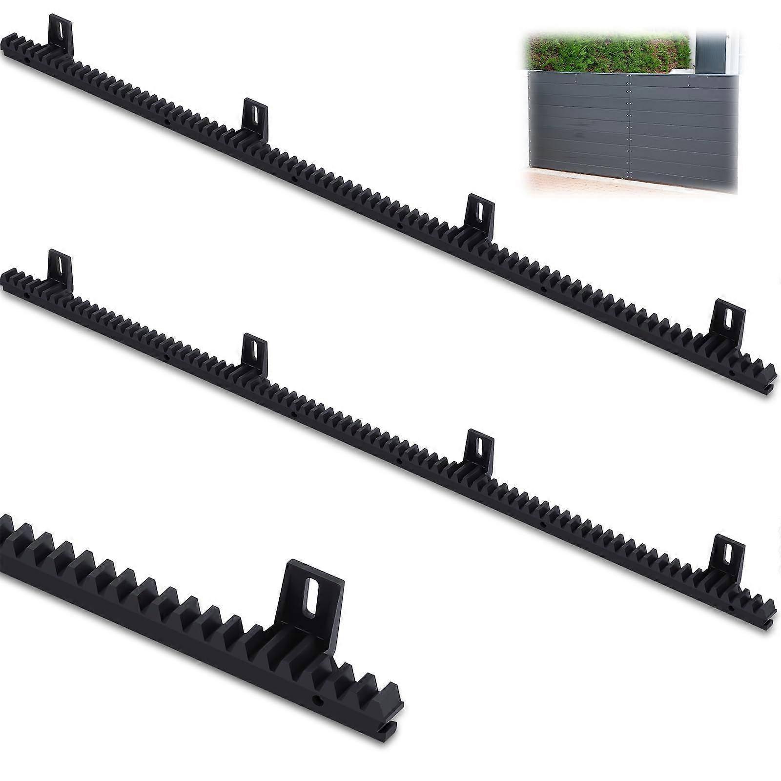 Sliding Gate Gear Rack Nylon with Metal Insert RustResistant Quiet Heavy Duty 3.3ft 2pcs