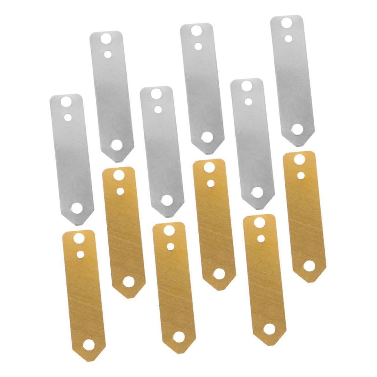 12pcs Zinc Copper Electrode Strips Kit for Fruit Battery DIY Science Experiments and Electroplating