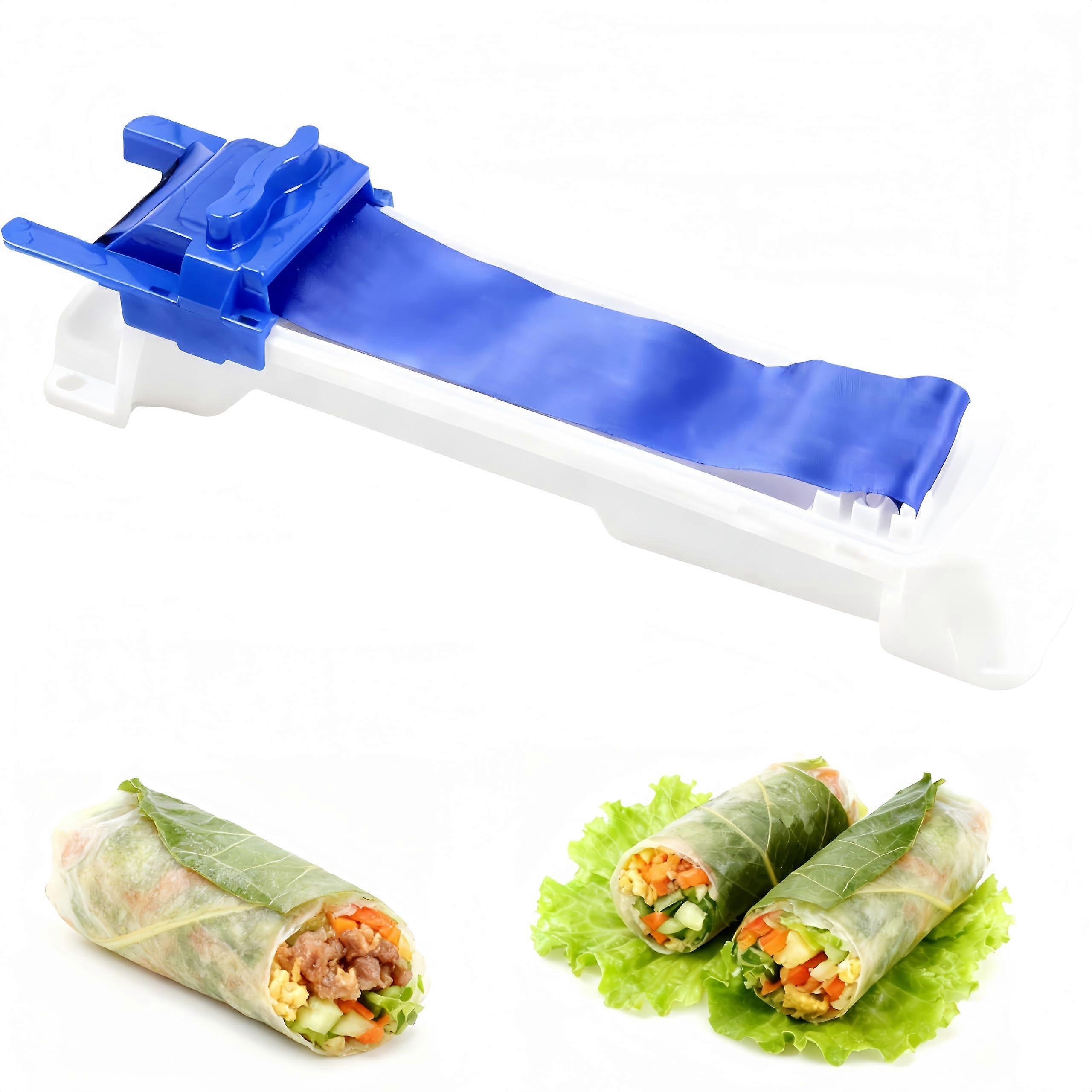 Automatic Sushi Roller Machine and Lumpia Maker with Uniform Roll Shape for Spring Rolls and Wraps