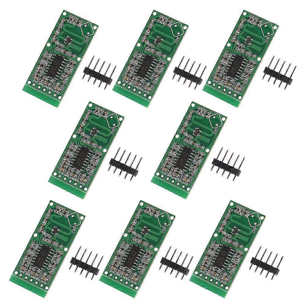 8 Pack RCWL0516 Microwave Motion Sensor Module for Arduino Raspberry Pi, Wide Voltage Detection