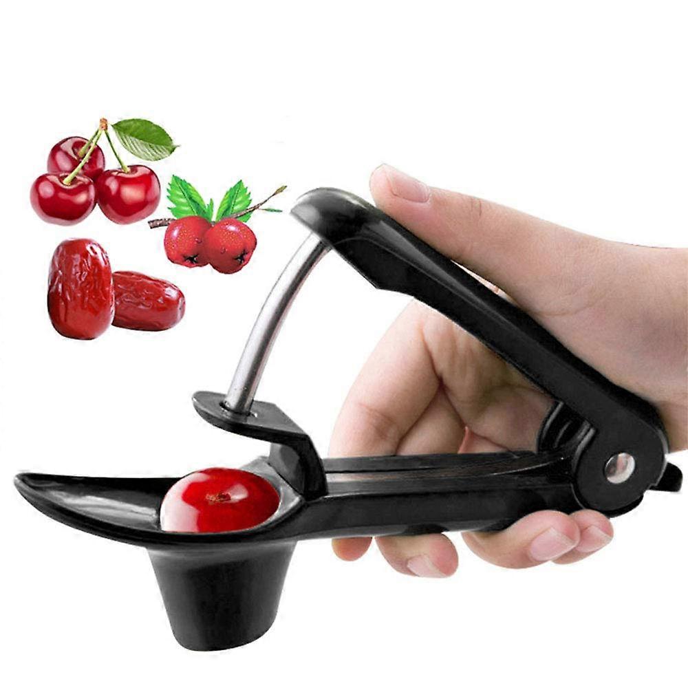 Cherry Pitter and Olive Pitter Tool with Quick Pit Removal, Easy OneHand Operation, Green