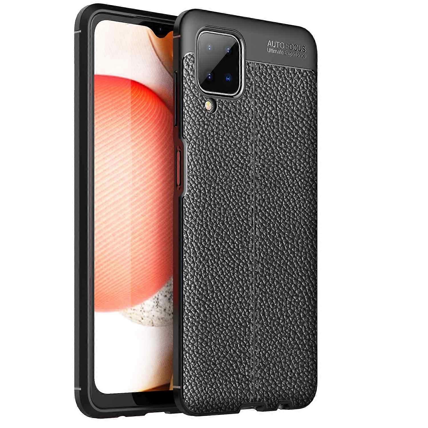 Samsung Galaxy A12 / M12 Case TPU Protective Case - Faux Leather