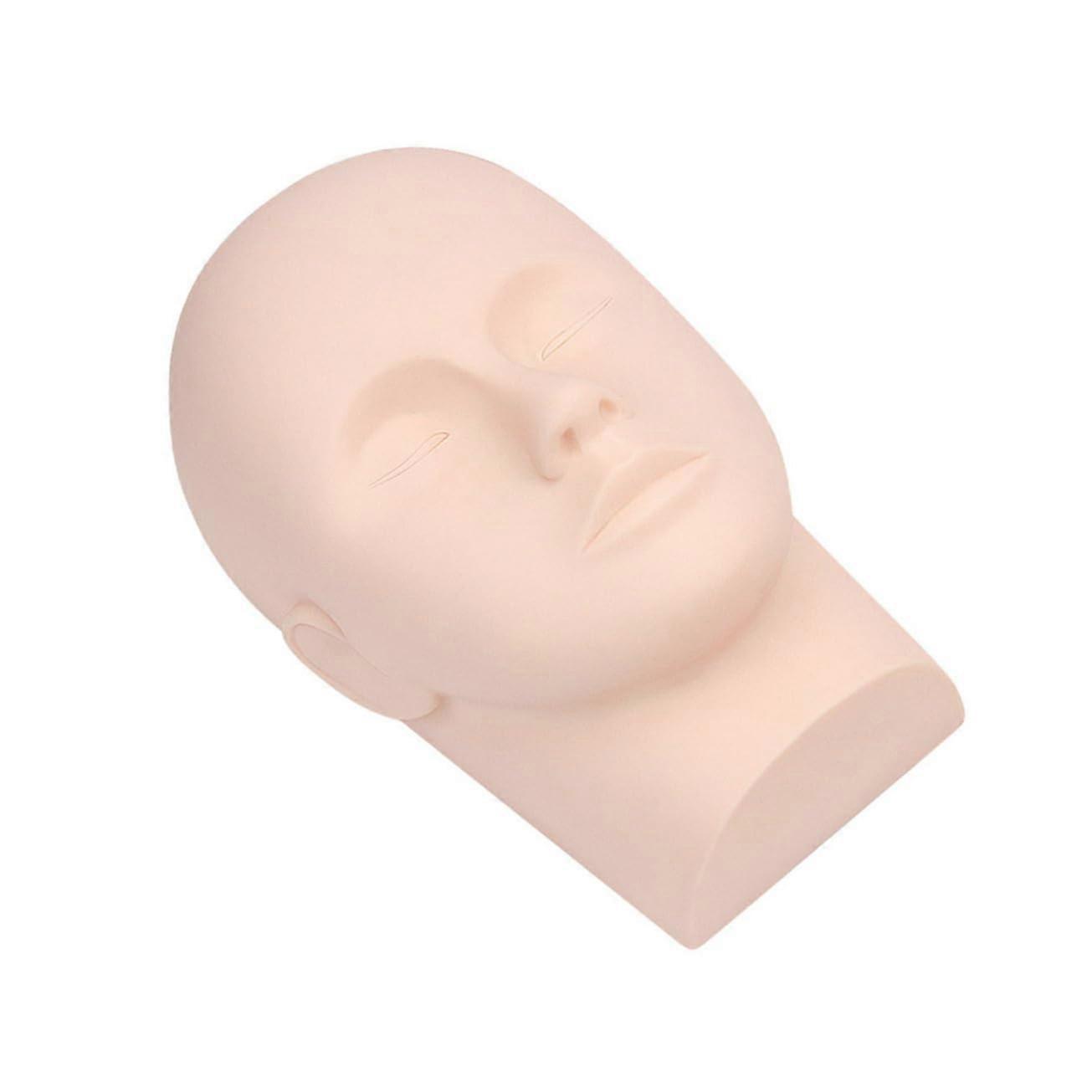 Silicone Makeup Practice Head for Lash Training with HumanLike Facial Design and Realistic Features