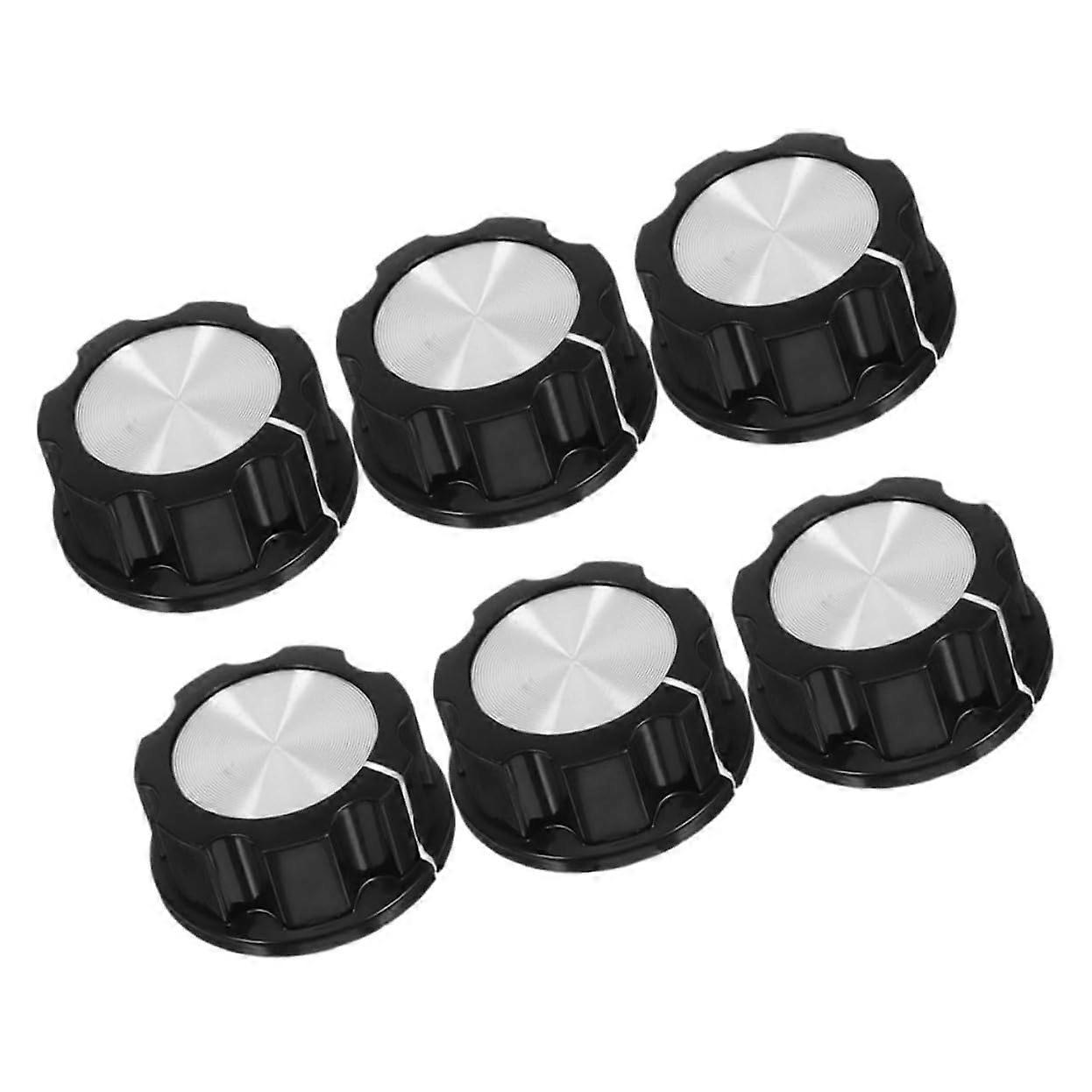 6pcs Universal Stove Replacement Knobs, Heat Resistant Oven Control Knobs for Electric Cooktop