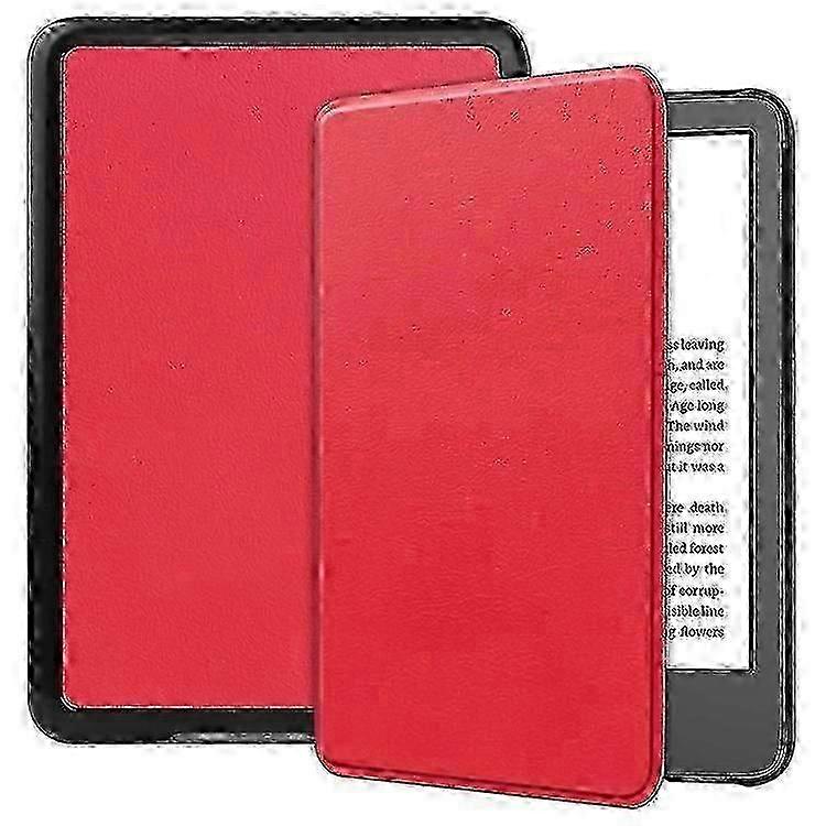 Compatible For Kindle 11th Gen (2022) Solid Color PU Leather Cover Auto Sleep / Wake Anti-scratch E-reader Case 25-26