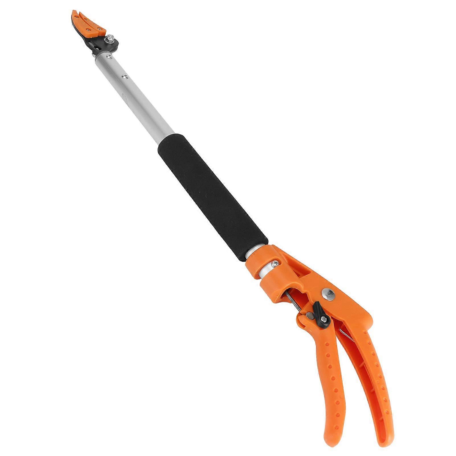 Fruit Picker with Adjustable 90° Handle, Lightweight Long Reach Pruner for Tree Branch Cutting