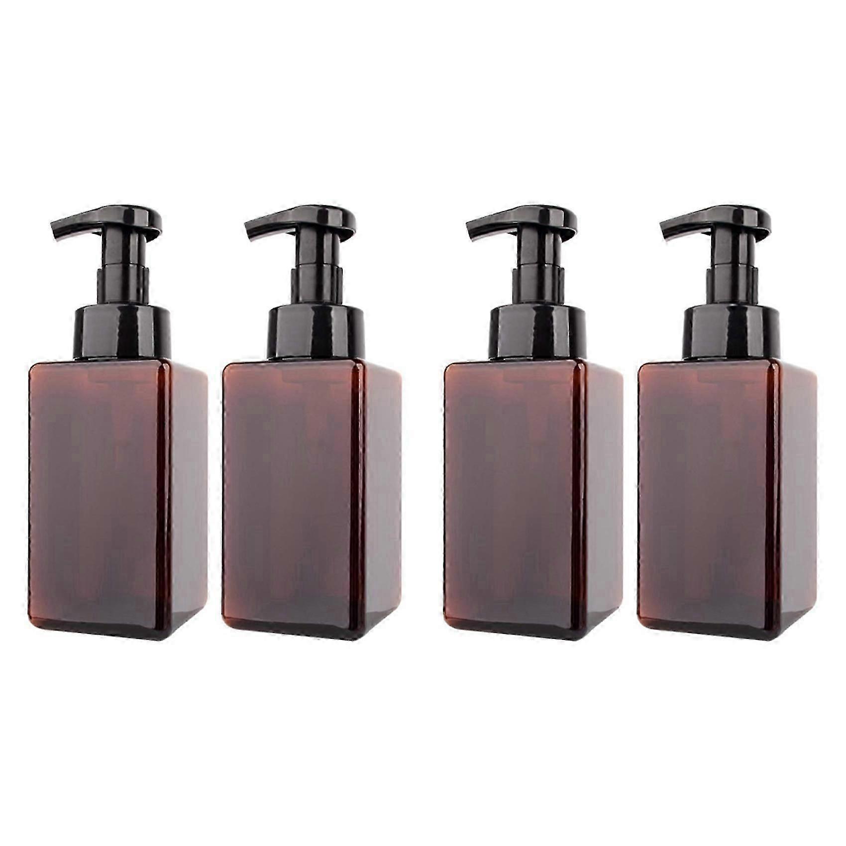 4 Pack Foaming Soap Dispenser 15Oz Refillable Foam Liquid Hand Soap Empty Plastic Pump Bottle Conta