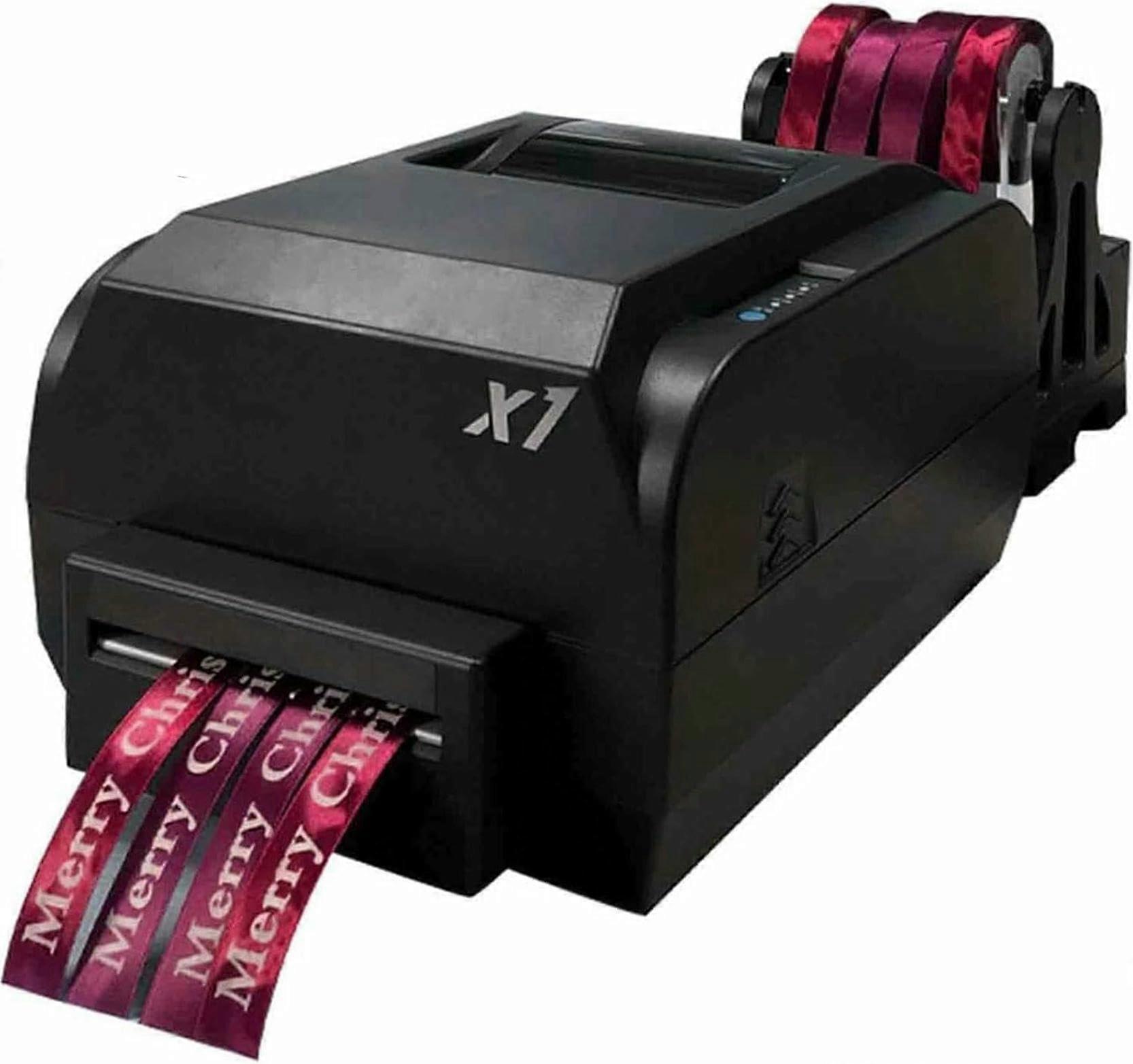 Satin Ribbon Printer with Resolution Thermal Transfer, PC Controlled for Custom Gift Wrapping