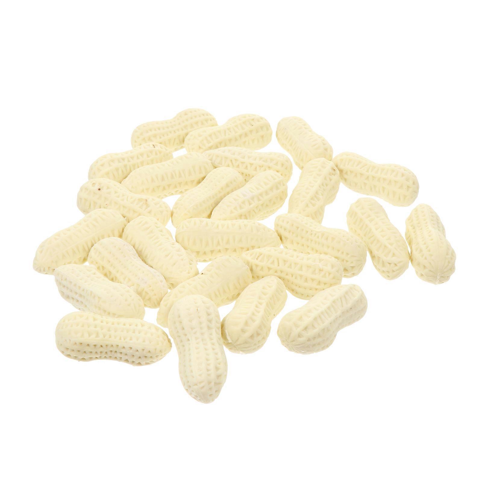 Simulation Peanut Erasers Creative Eraser for Wiping Use 25Pcs Beige Rubber