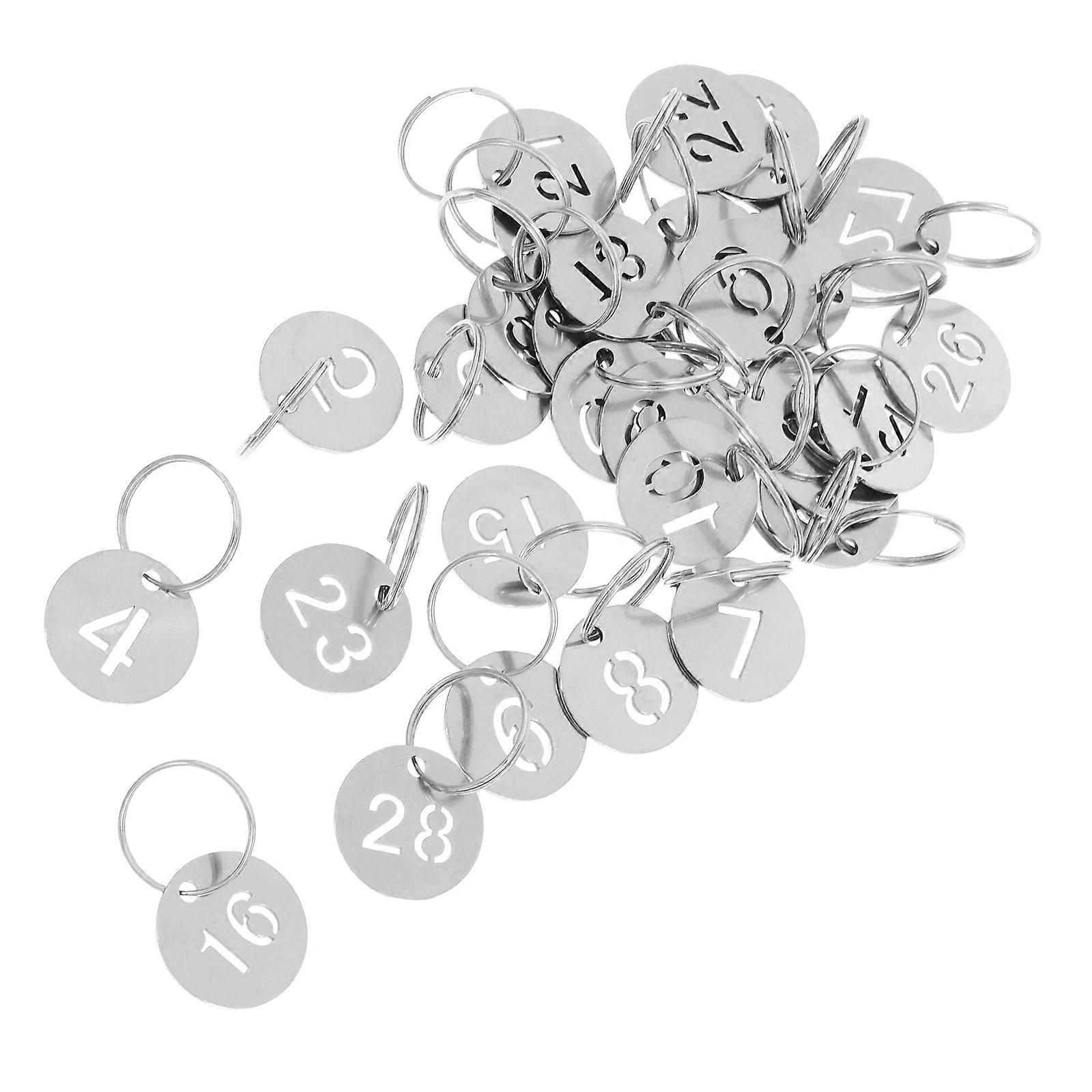 Stainless Steel Numbered Tags Key Identifier Tag for Organizing 150Pcs