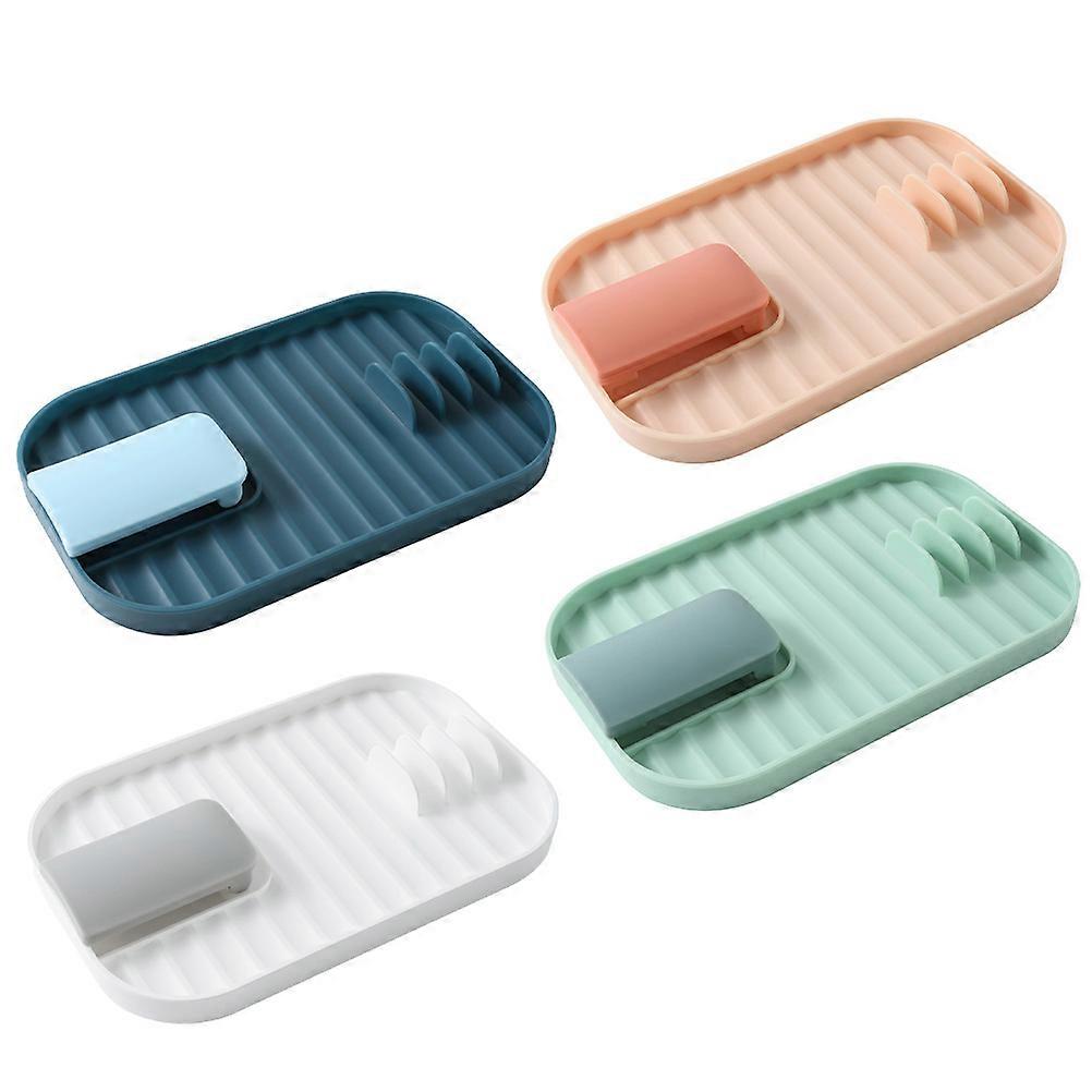 Pot Cover Holder Plastic Pot Lid Organizer for Storage 4Pcs Kitchen