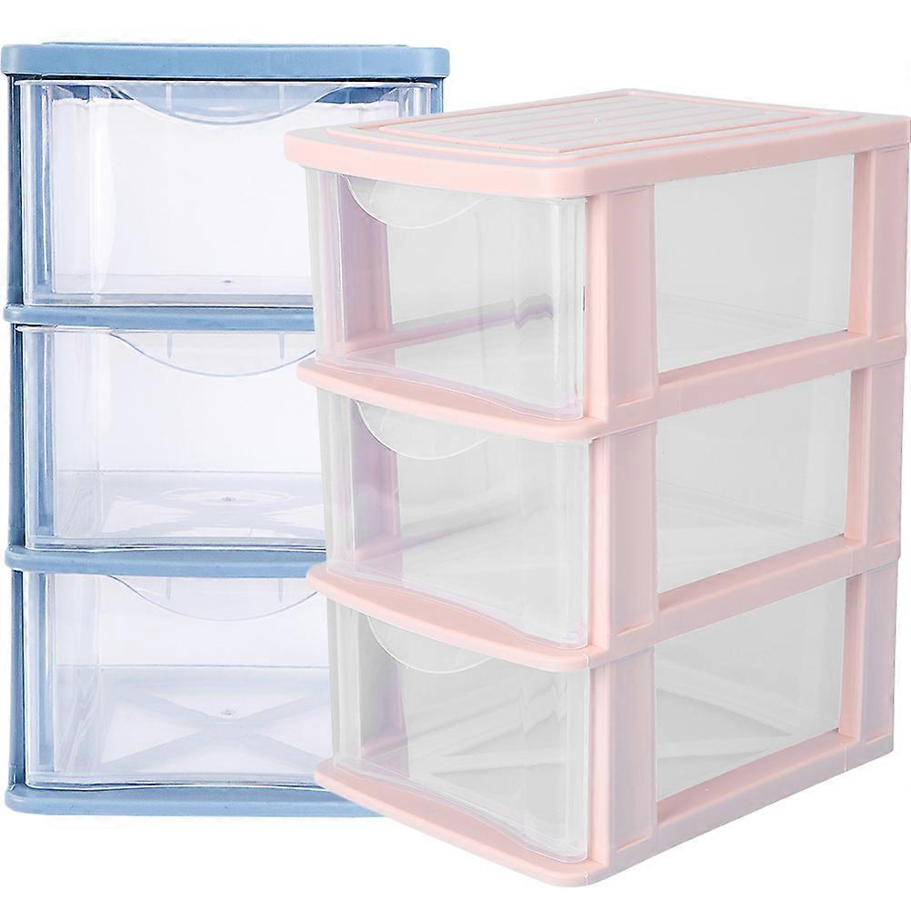 Drawer Organizer for Desk Three-Layer Storage Box for 2Pcs