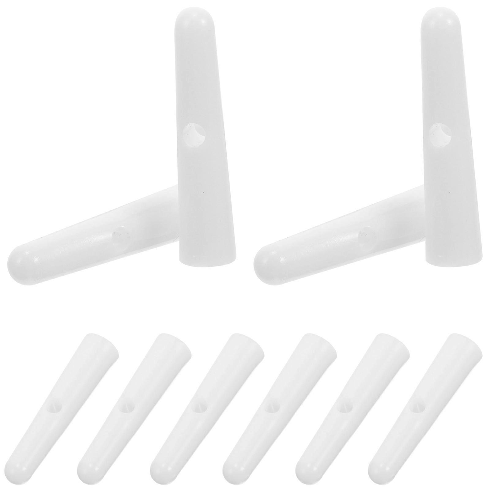 Durable Plastic Umbrella Tail Beads Replacement for Umbrella 10Pcs White