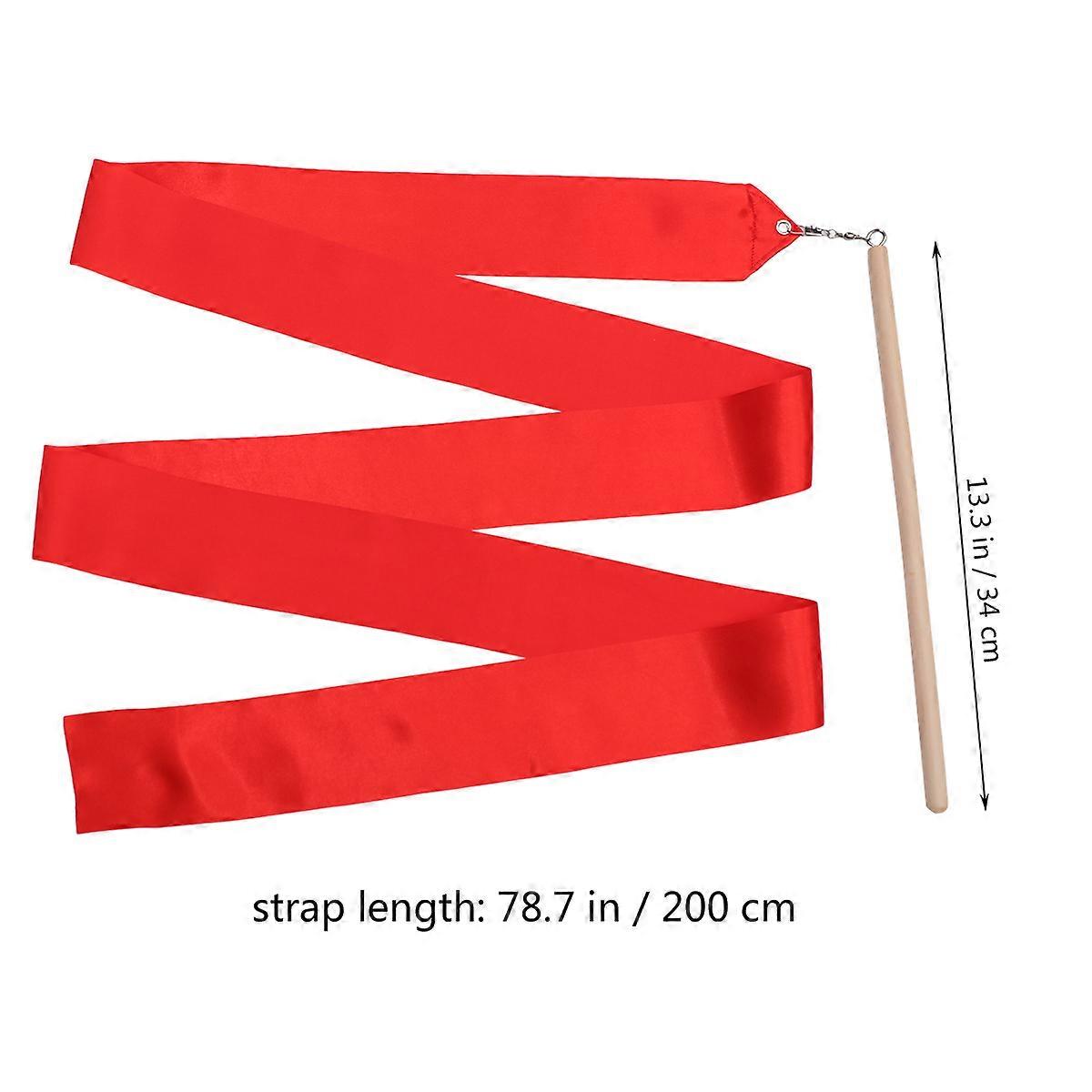 Dancing Gymnastics Ribbon Colorful Rhythmic Ribbon Tool 2Pcs