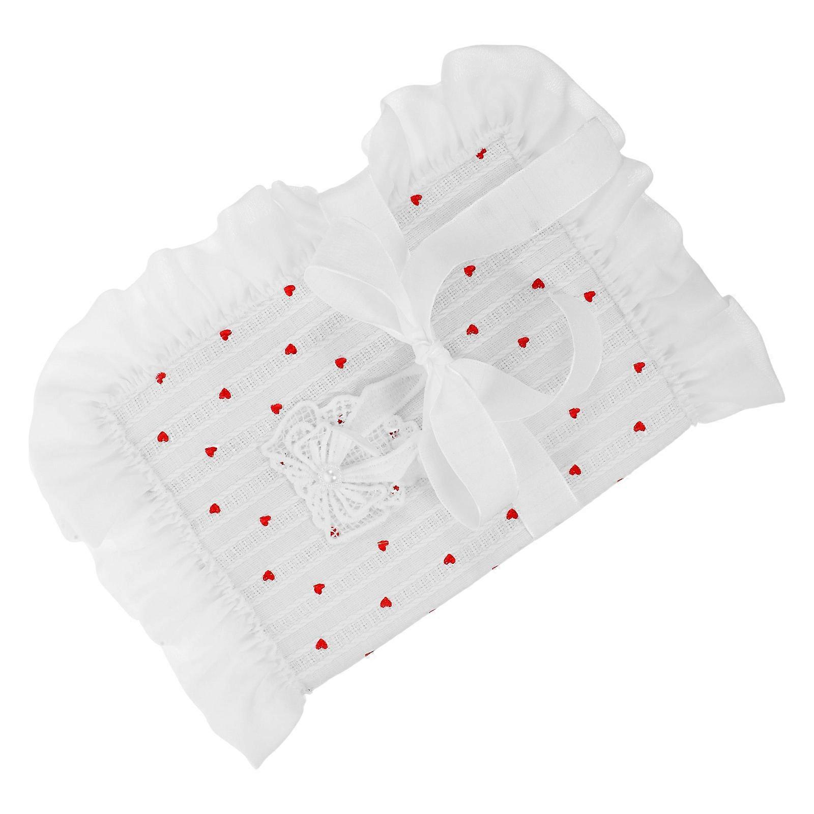 Elegant Bow Book Cover Sleeve for Delicate Fabric Notebook Protector