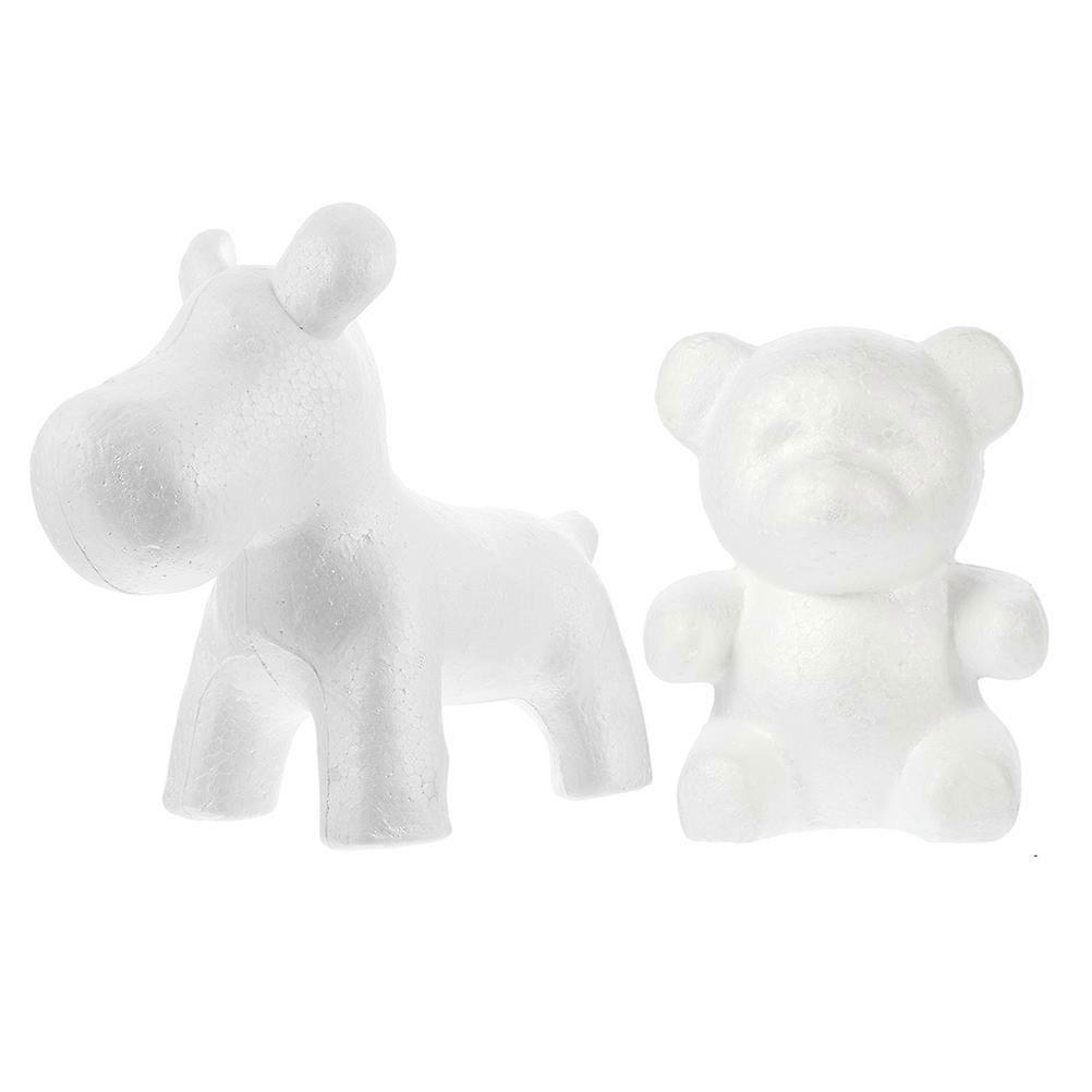 Puppy Model Crafts Bear Shape Mold for DIY Painting 2Pcs Set