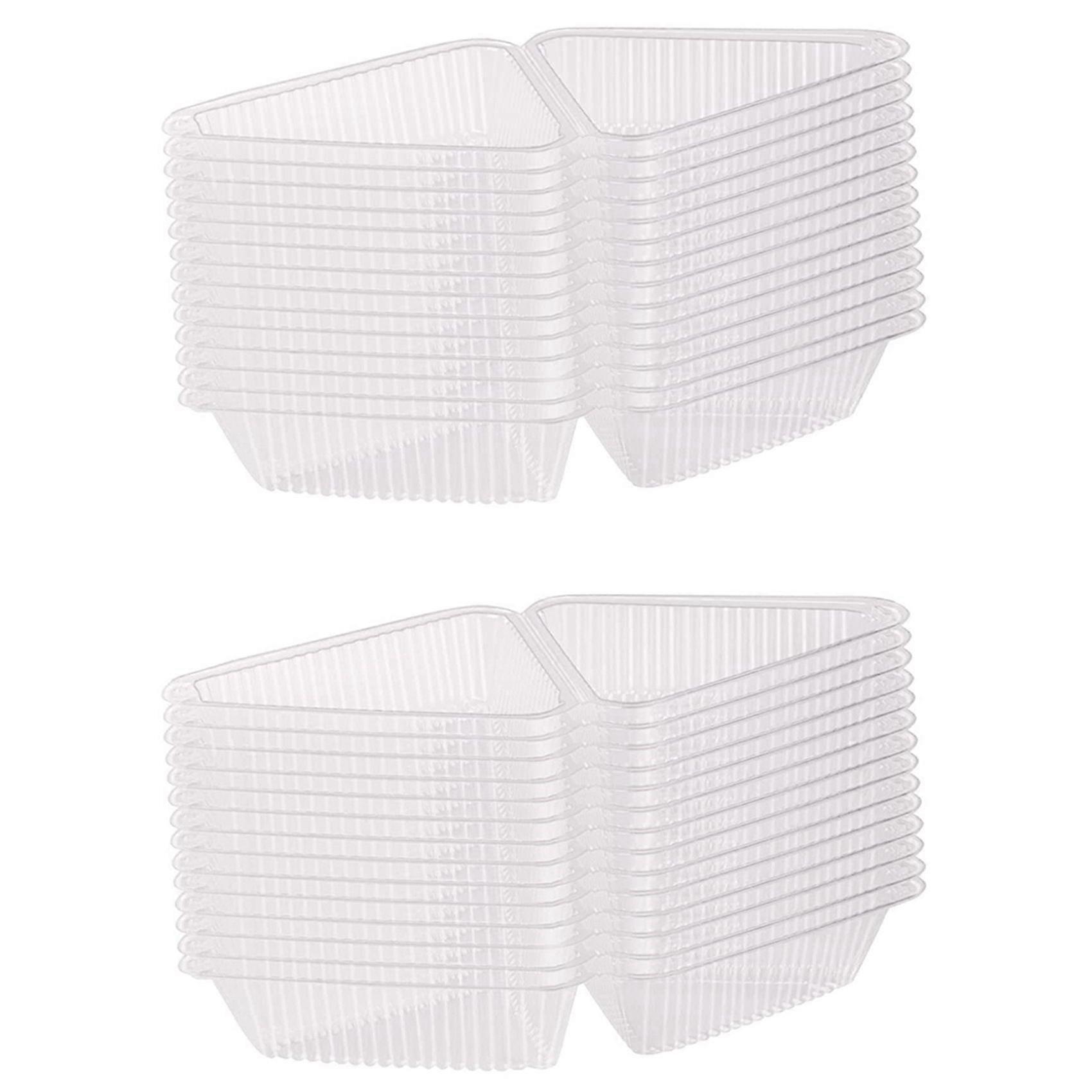 200Pcs Triangle Cheesecake Boxes Slice Cake Box Triangle Pie Holders Cake Boxes for Bakery Party Wedding