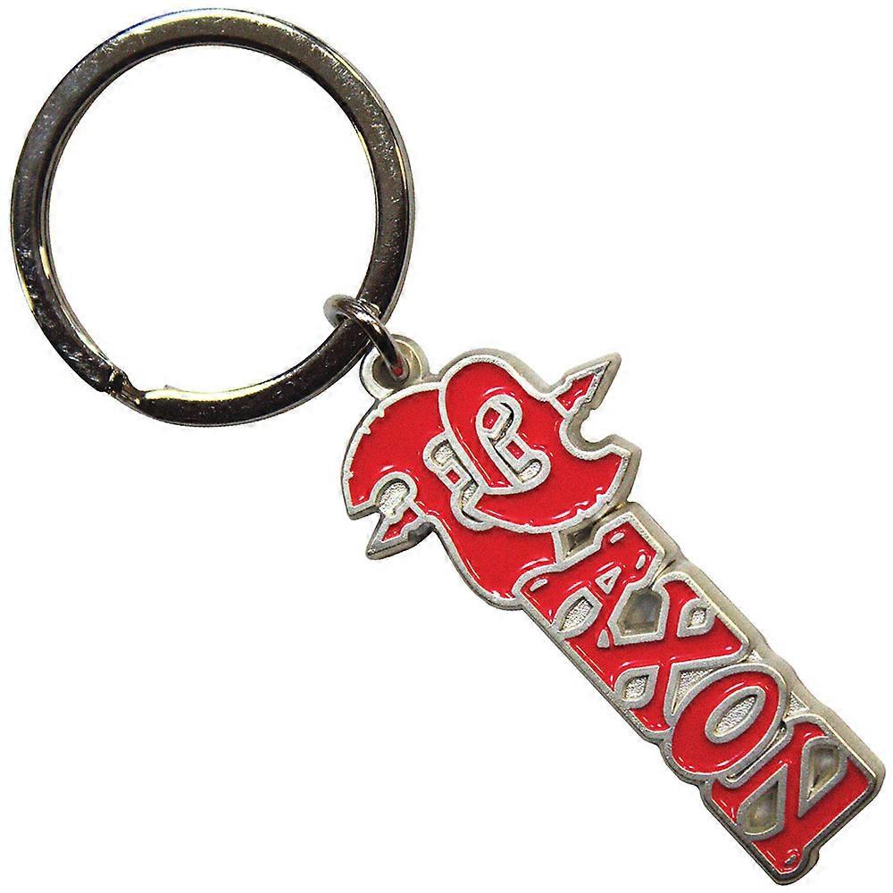 Saxon Red Band Logo Keyring Keychain