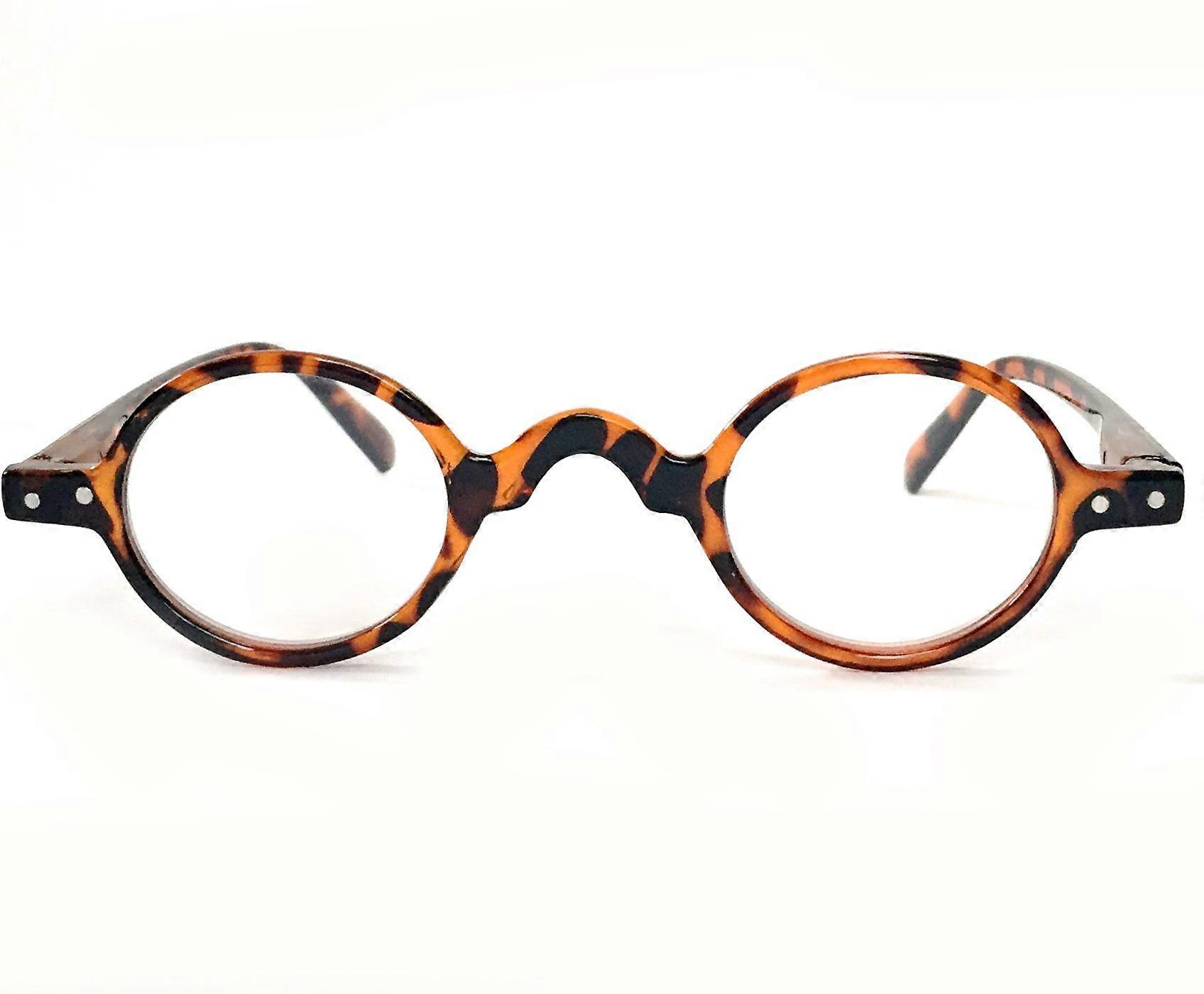 Extra Small Retro Oval Tortoise Shell Reading Glasses +3.25 for Small Face