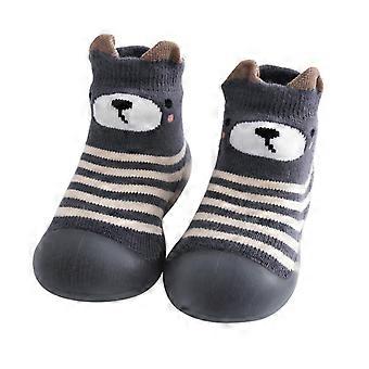 Kids' Soft-Sole Knit Slippers for Boys & Girls – Warm, Comfortable House Slippers, Size 6, Compatible with Toddler Feet