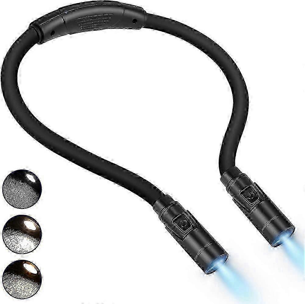 Hands-Free Rechargeable LED Reading Light for Bedtime Use