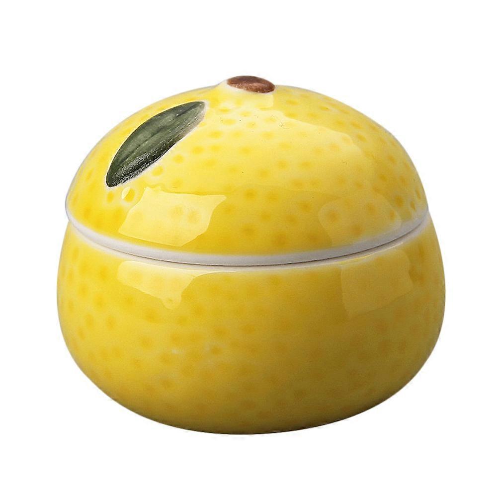 Ceramic Sauce Dish Orange Snack Dish for Serving 1Pcs Yellow Tableware
