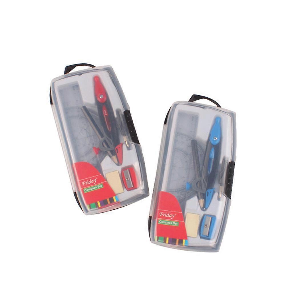 School Stationery Compasses Set for School Use 1Set Portable Drafting Tool